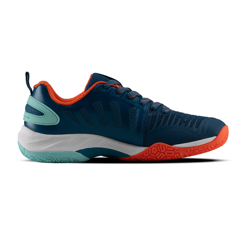 Hundred Hyper Court Badminton Shoes (Blue/Orange/White) 2