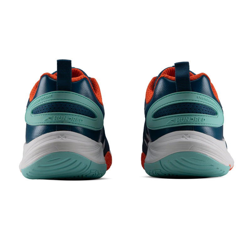 Hundred Hyper Court Badminton Shoes (Blue/Orange/White) 5