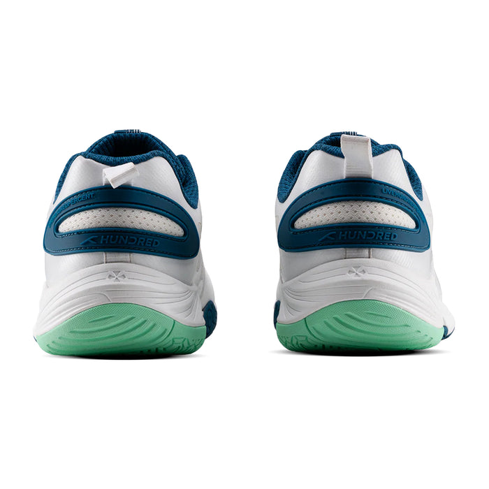 Hundred Hyper Court Badminton Shoes (White/Blue) 5