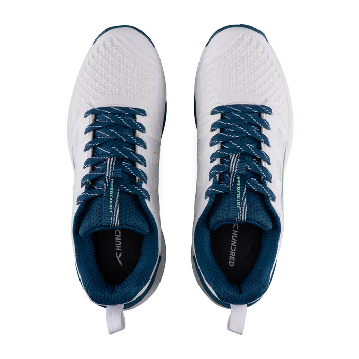 Hundred Hyper Court Badminton Shoes (White/Blue) 4