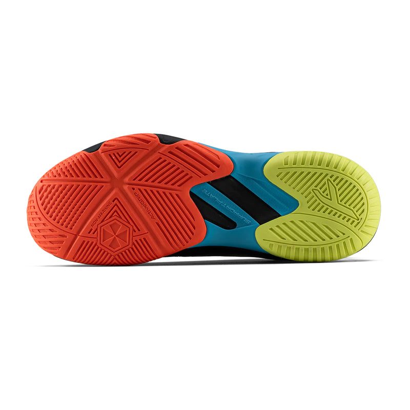Hundred Hyper Spike Badminton Shoes (Black/Orange/Lime/Blue) 6