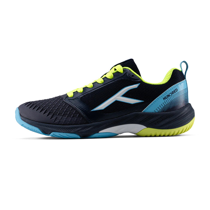 Hundred Hyper Spike Badminton Shoes (Navy/Blue/Lime/White) 1