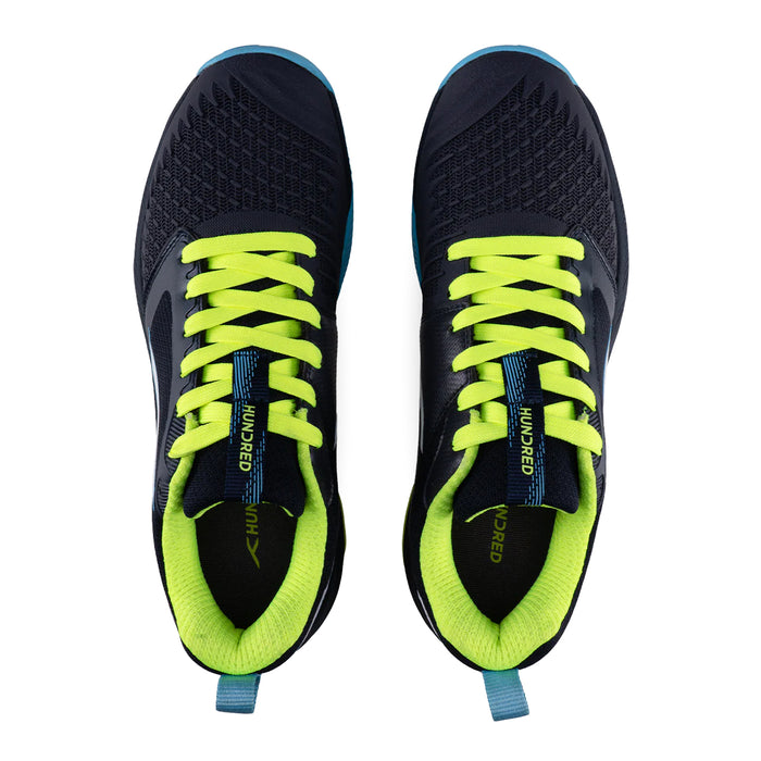 Hundred Hyper Spike Badminton Shoes (Navy/Blue/Lime/White) 4