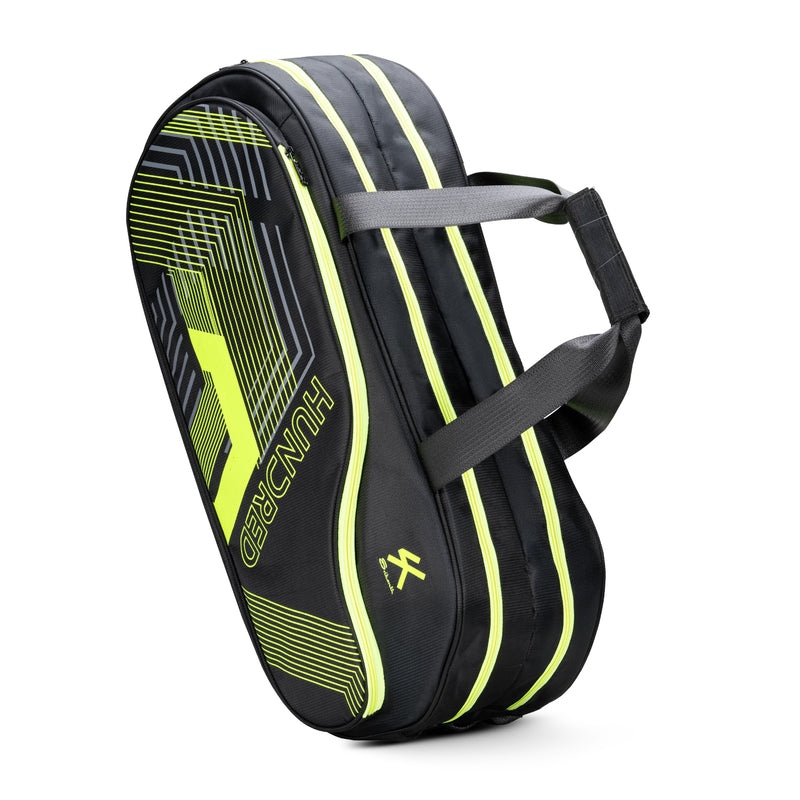 Hundred Matrix Badminton Kitbag (Black/Neon Lime) 4
