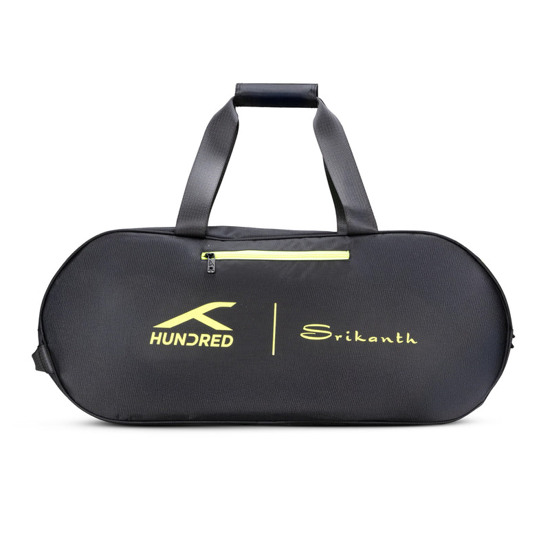 Hundred Matrix Badminton Kitbag (Black/Neon Lime) 3