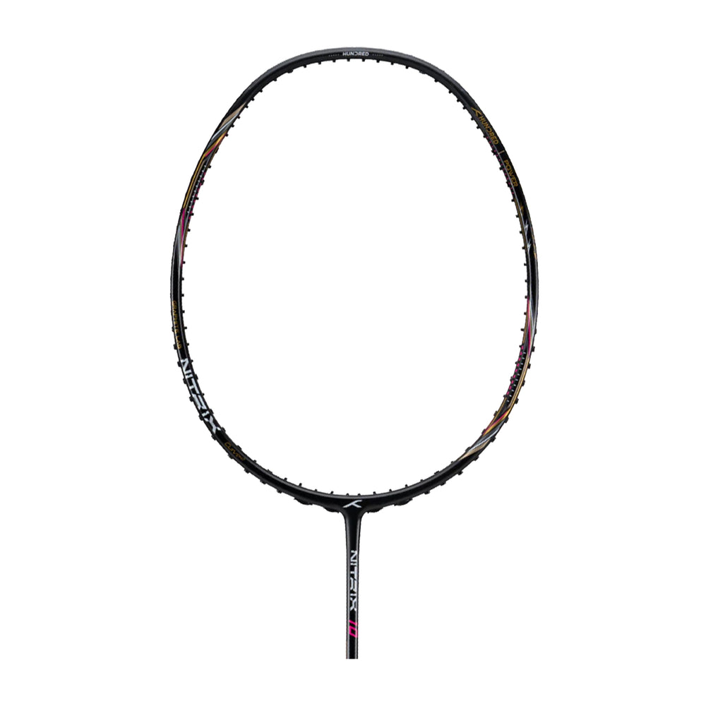 Hundred Nitrix 10 Badminton Racket - 5U (Black)