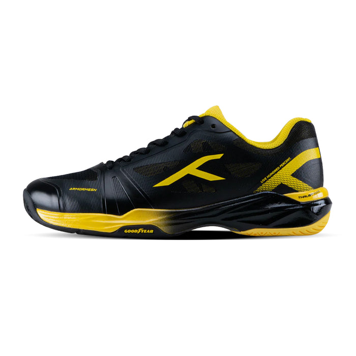 Hundred Phenom Badminton Shoes (Black/Yellow) 1