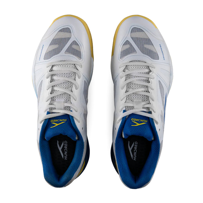Hundred Phenom Badminton Shoes (White/Blue/Yellow) 5
