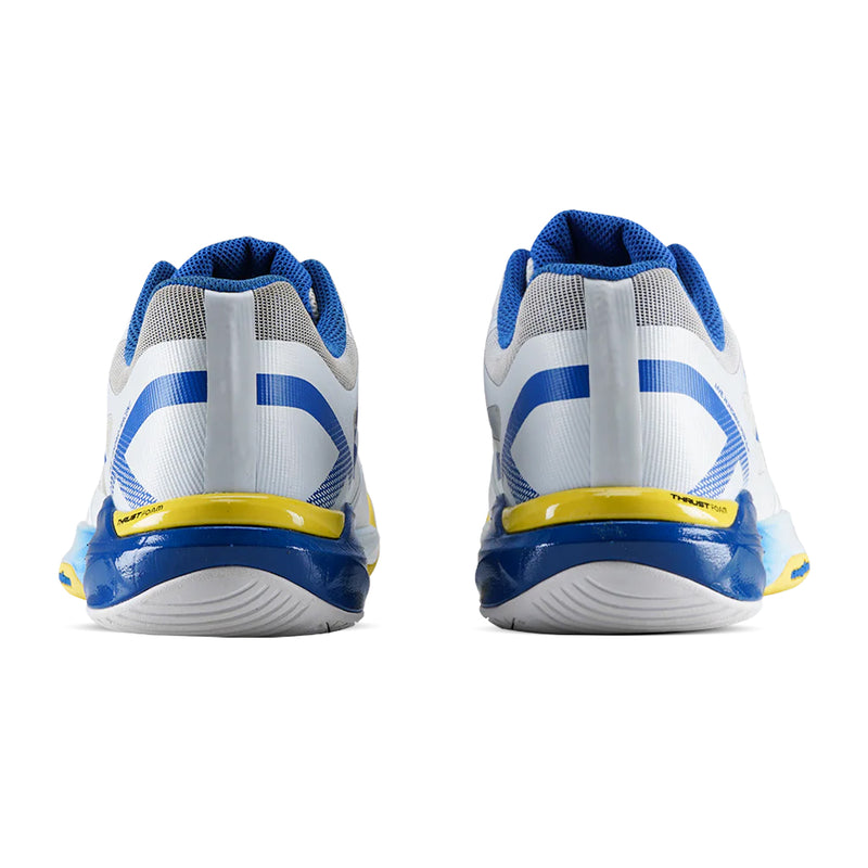 Hundred Phenom Badminton Shoes (White/Blue/Yellow) 4