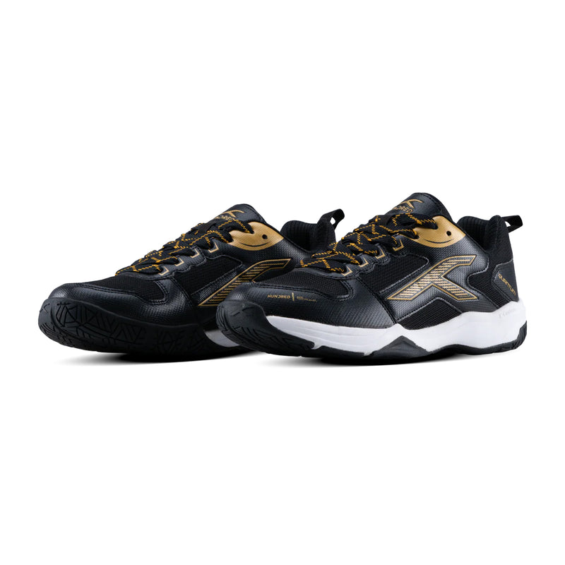 Hundred Quantum Badminton Shoes (Black/Gold) 3