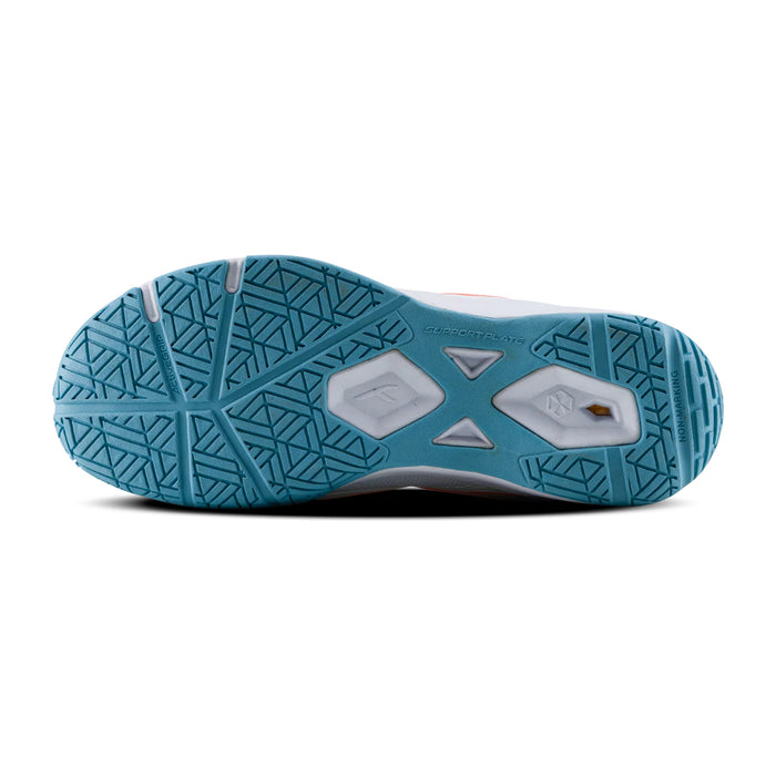 Hundred Quantum Badminton Shoes (White/Orange) 5