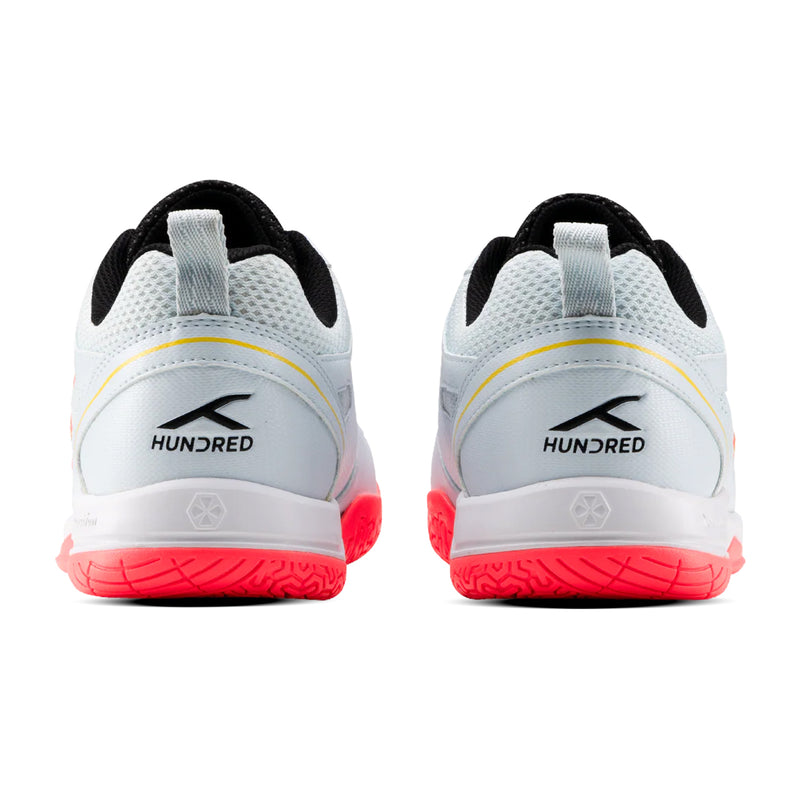 Hundred Raze Badminton Shoes (Light Blue/Orange) 4