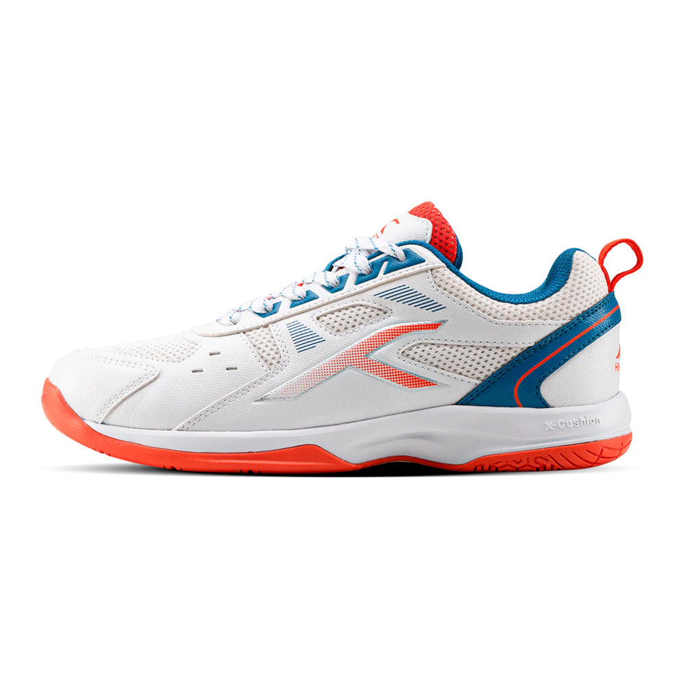 Hundred Raze Badminton Shoes (White/Orange)