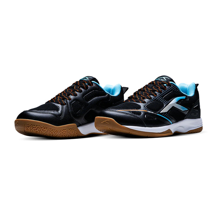 Hundred Raze Pro Badminton Shoes (Black/Blue) 3