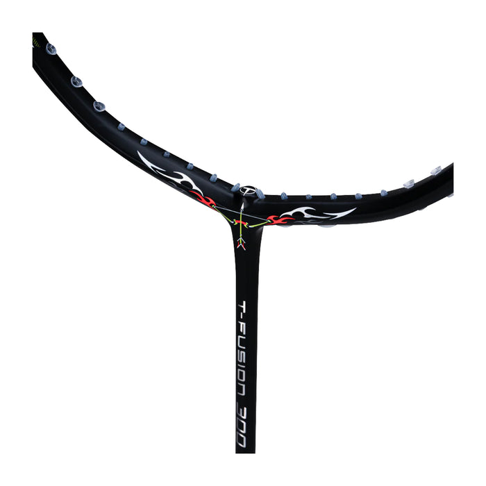 Hundred T-Fusion 300 Badminton Racket - 4U (Black) 4