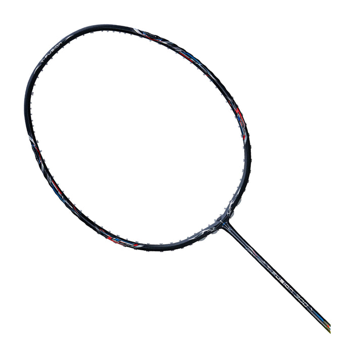 Hundred T-Fusion 300 Badminton Racket - 5U (Grey/Lime) 2