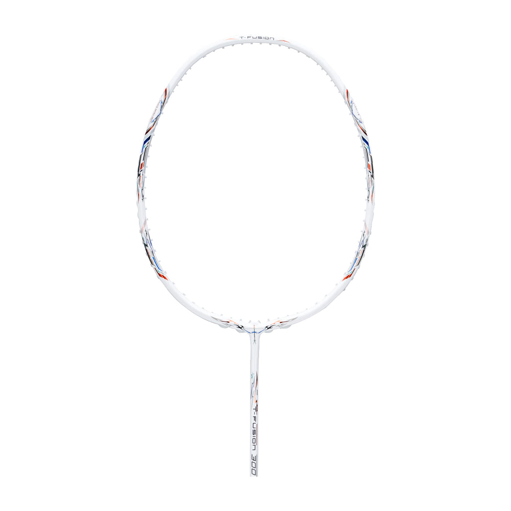 Hundred T-Fusion 300 Badminton Racket - 5U (White/Silver)