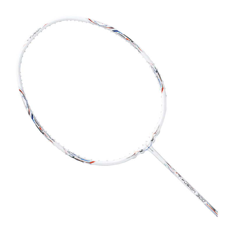 Hundred T-Fusion 300 Badminton Racket - 5U (White/Silver) 2