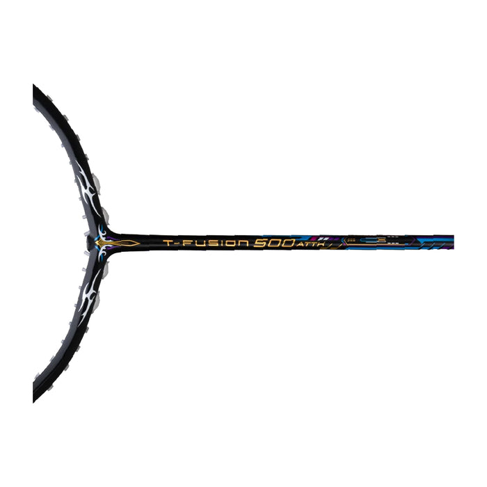 Hundred T-Fusion 500 ATTK Badminton Racket (Black/Charcoal) 3