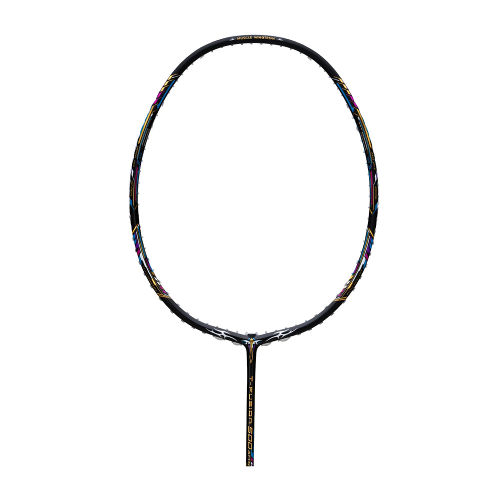 Hundred T-Fusion 500 ATTK Badminton Racket (Black/Charcoal)