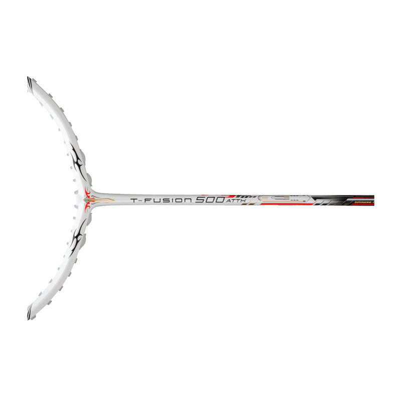 Hundred T-Fusion 500 ATTK Badminton Racket (White/Black) 3