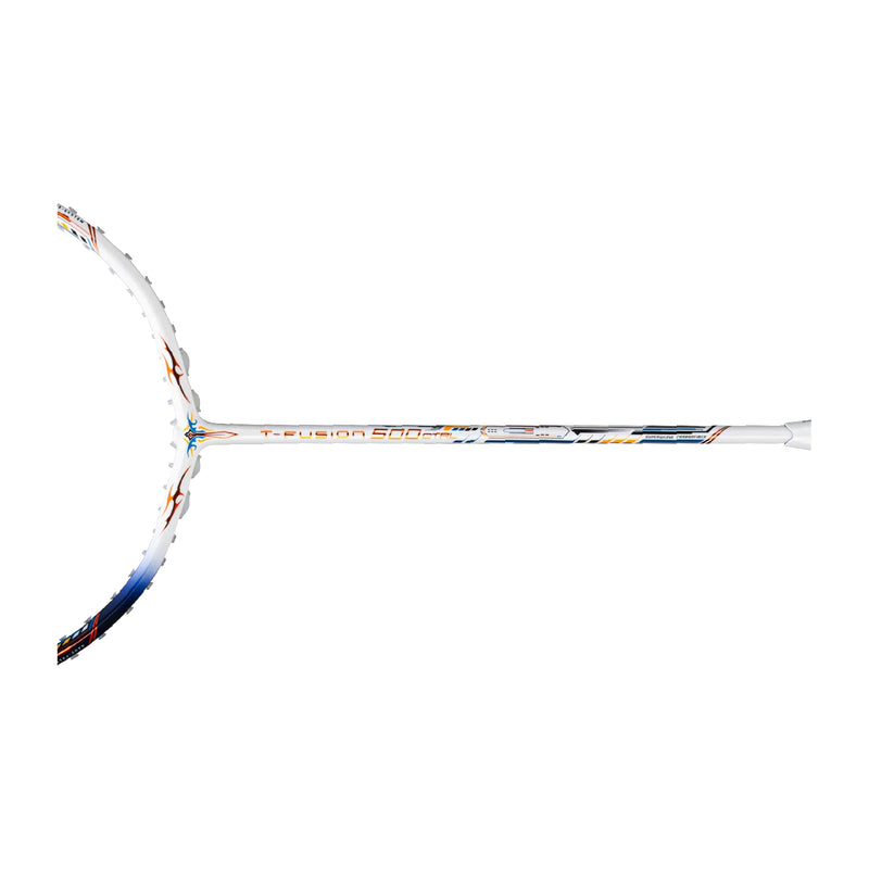 Hundred T-Fusion 500 CTRL Badminton Racket (White/Navy) 3