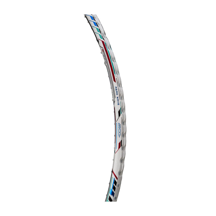 Hundred T-Fusion 500 ZOOM Badminton Racket (White/Navy) 4