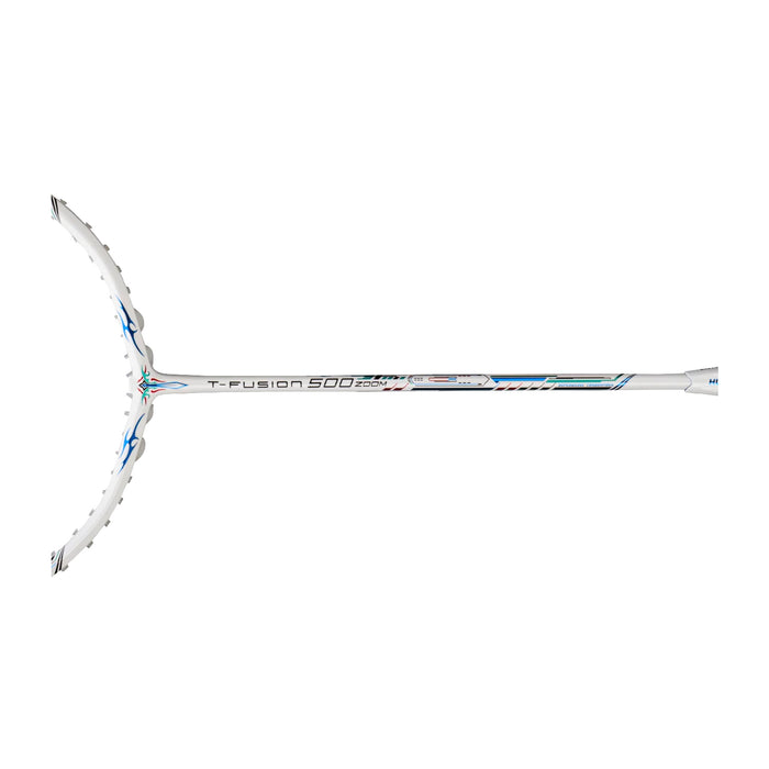 Hundred T-Fusion 500 ZOOM Badminton Racket (White/Navy) 3