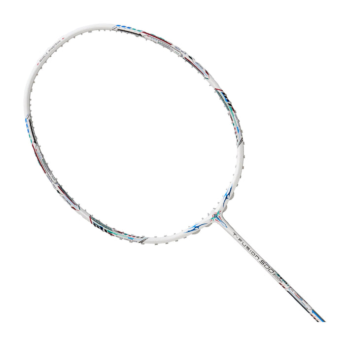 Hundred T-Fusion 500 ZOOM Badminton Racket (White/Navy) 2