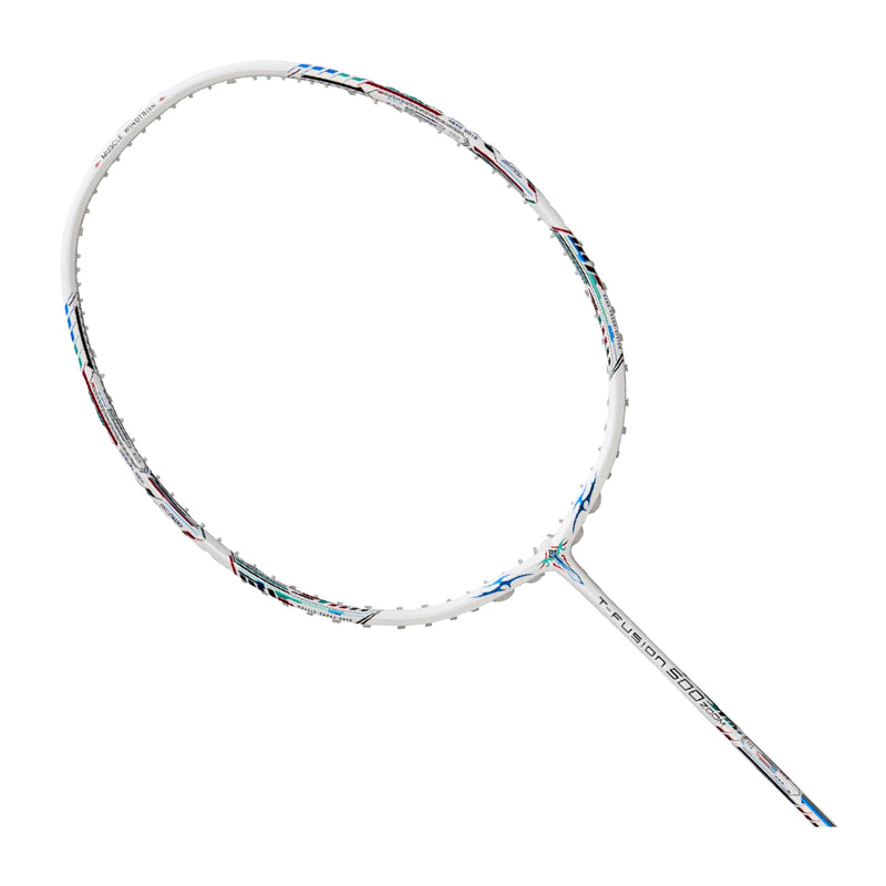 Hundred T-Fusion 500 ZOOM Badminton Racket (White/Navy) 2