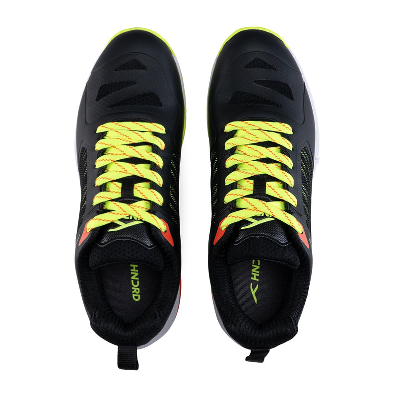Hundred Hyper Armour Badminton Shoes (Black/Lime/Orange) 3