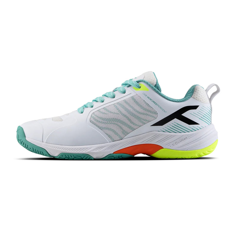 Hundred Hyper Armour Badminton Shoes (White/Light Blue/Black) 1