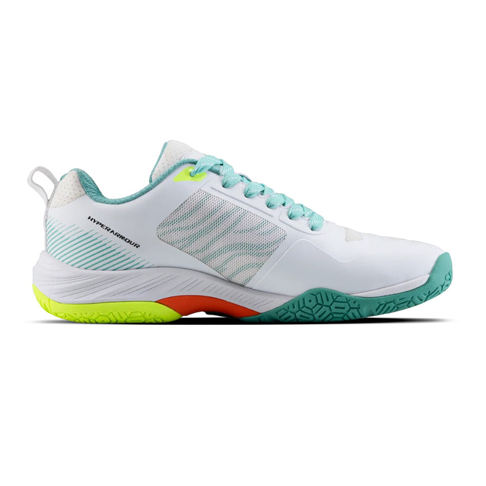 Hundred Hyper Armour Badminton Shoes (White/Light Blue/Black) 2