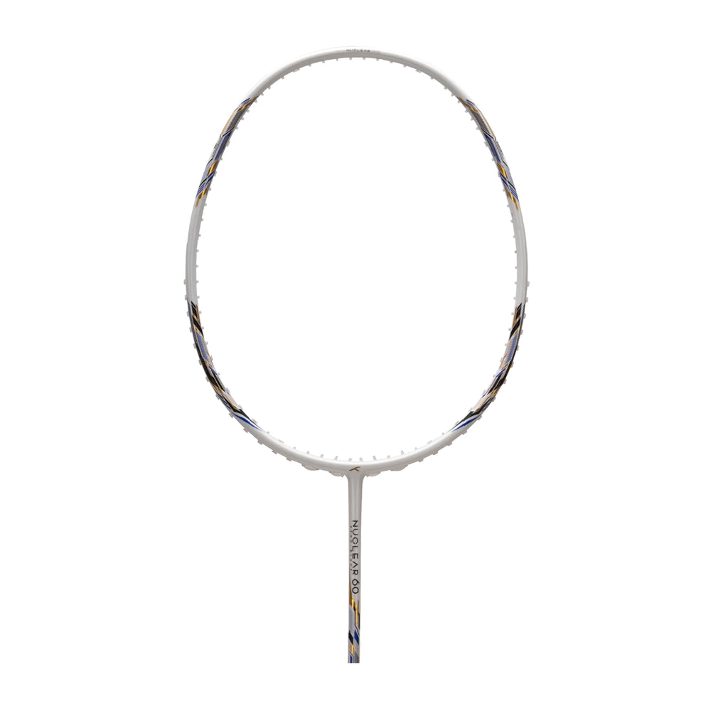 Hundred Nuclear 60 Badminton Racket (White/Blue/Black)