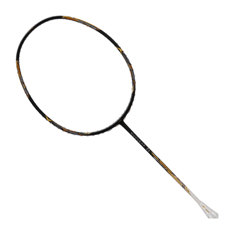 Hundred Nuclear 72 Badminton Racket (Black/White/Gold) 2