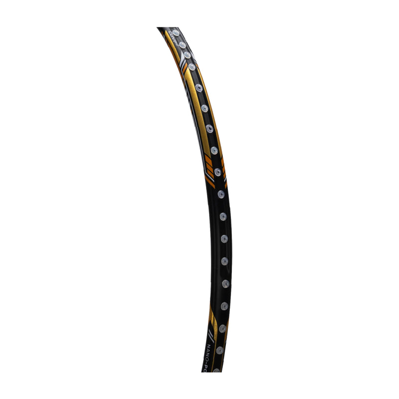 Hundred Nuclear 72 Badminton Racket (Black/White/Gold) 4