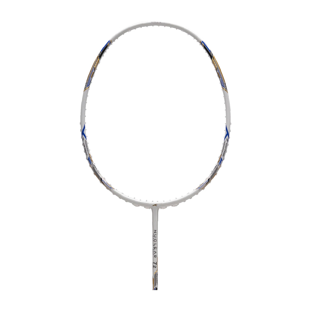 Hundred Nuclear 72 Badminton Racket (White/Black/Blue)