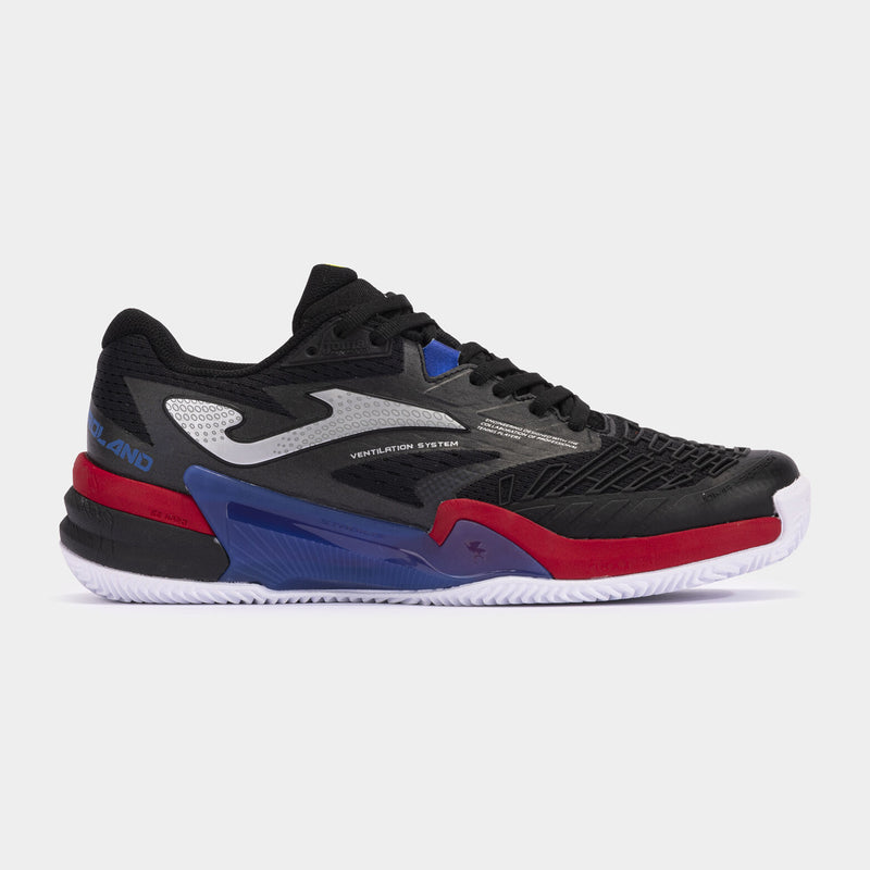Joma T.Roland 2401 (Black/Red) Tennis Shoes 1