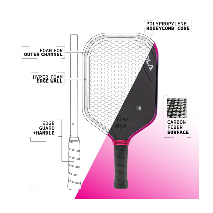 Joola Tyson McGuffin Magnus 3S Pickleball Paddle (14 mm) 9