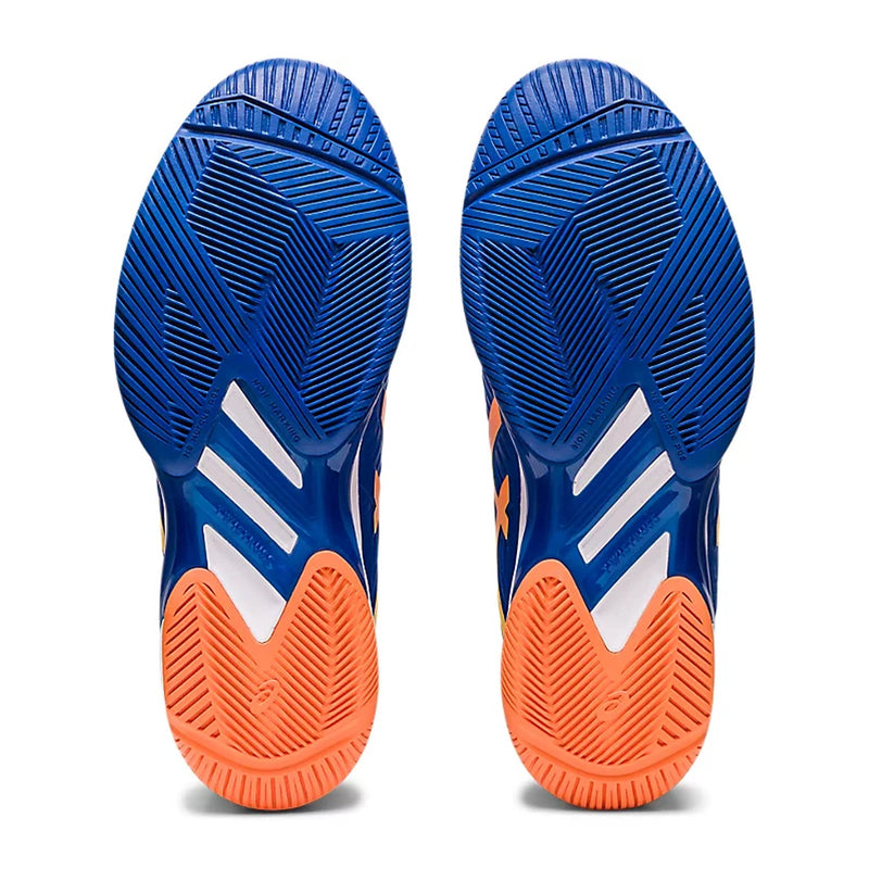 Asics Solution Speed FF 2 Novak Pack Tennis Shoes (Tuna Blue/Sun Peach) 7