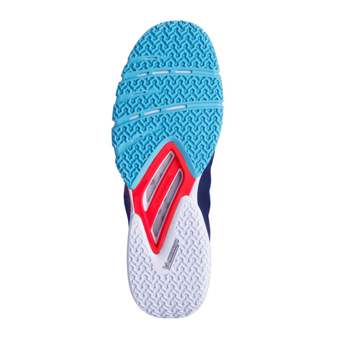Babolat Jet Premura 2 Padel Shoes (Blue/Poppy Red) 5