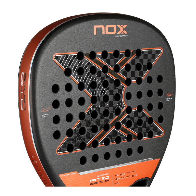 Nox AT10 Luxury Genius Attack 12K 2025 by Agustin Tapia Padel Racquet 5