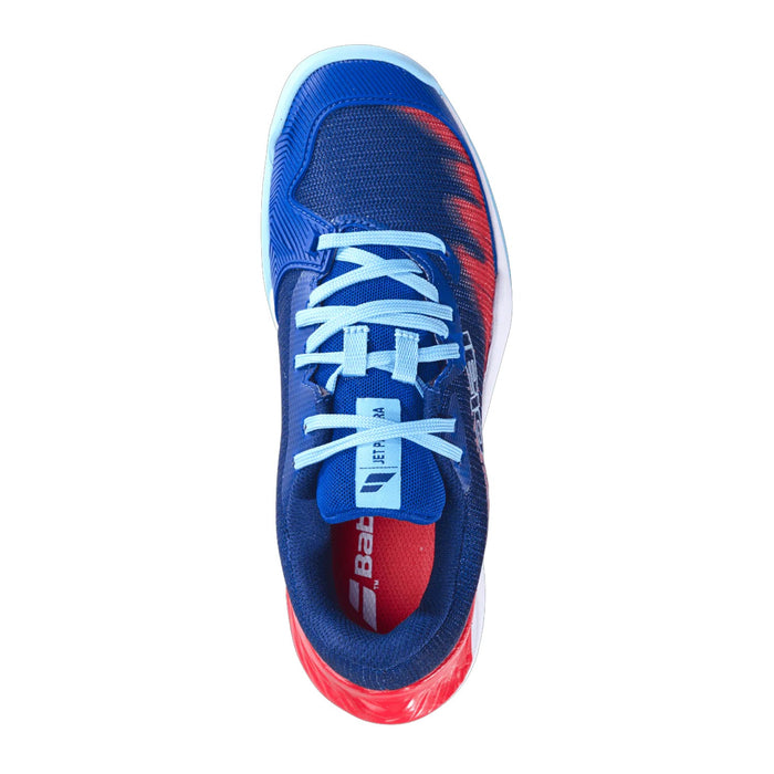 Babolat Jet Premura 2 Padel Shoes (Blue/Poppy Red) 4