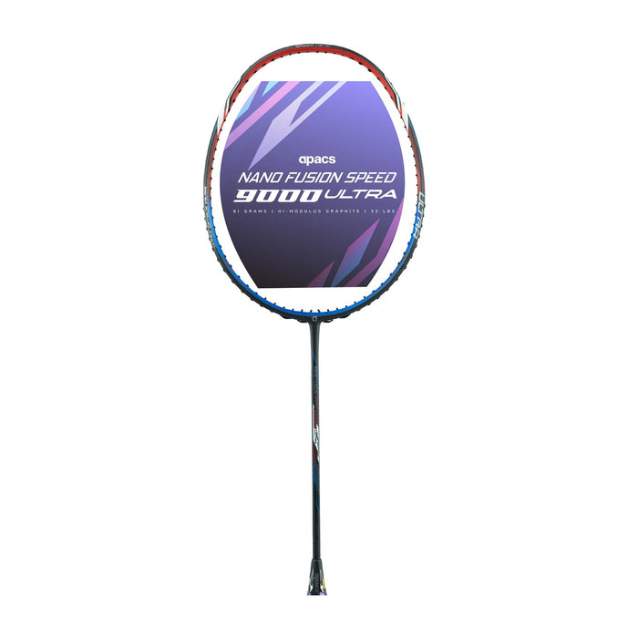 Apacs Nanofusion Speed 9000 Ultra Badminton Racket (Red/Blue) 1