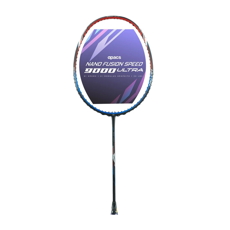 Apacs Nanofusion Speed 9000 Ultra Badminton Racket (Red/Blue) 1
