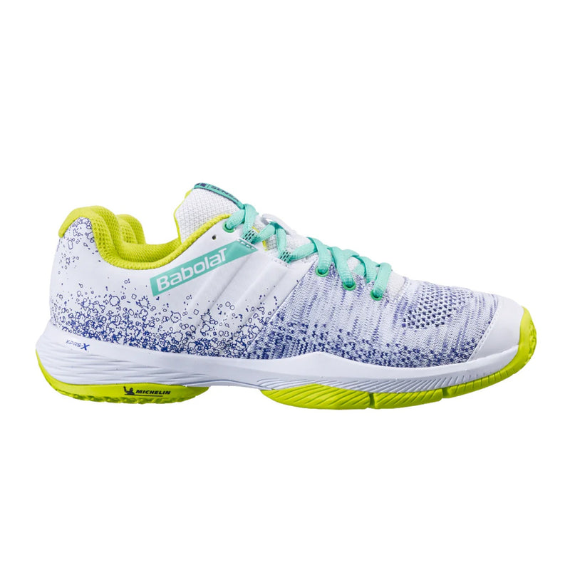 Babolat Sensa Women Padel Shoes (White/Spring) 1