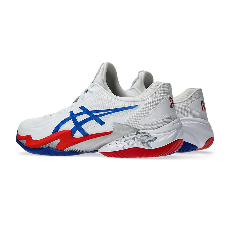 Asics Court FF3 Novak Paris Tennis Shoes (White/Asics Blue) 4