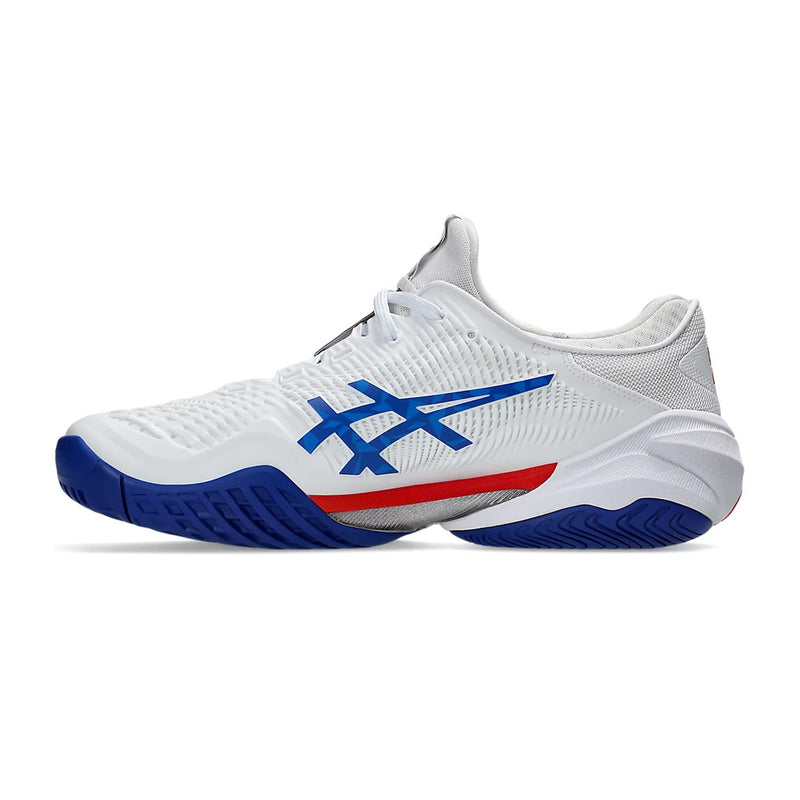 Asics Court FF3 Novak Paris Tennis Shoes (White/Asics Blue) 2