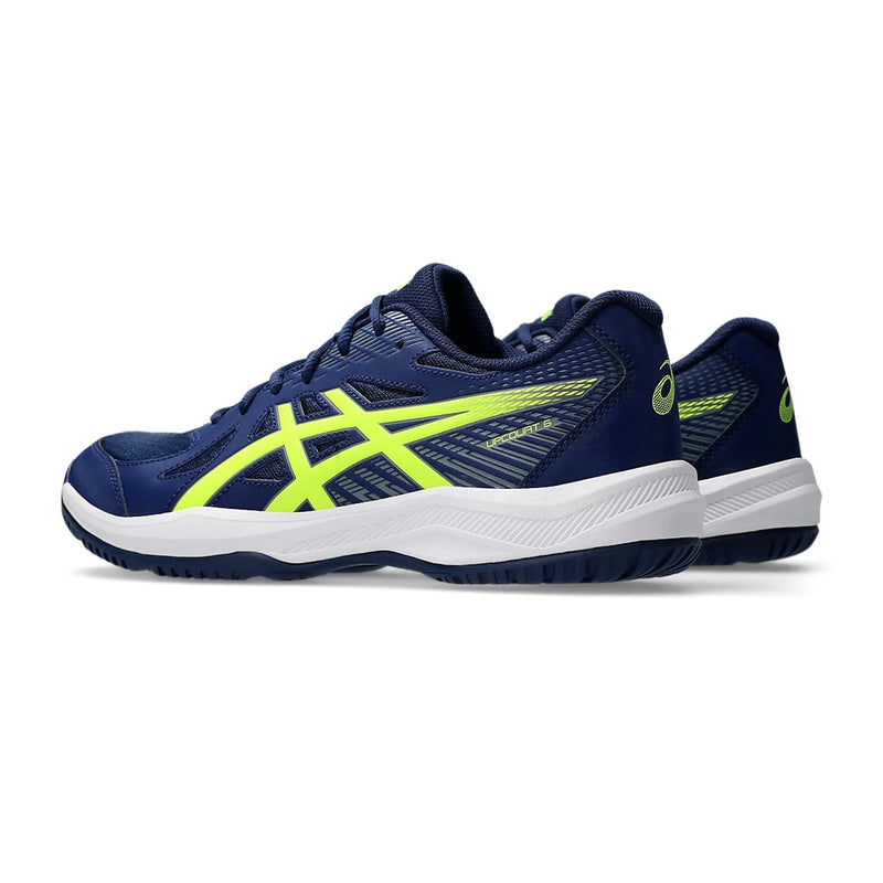 Asics Upcourt 6 Badminton Shoes (Blue Expanse/Safety Yellow) 4