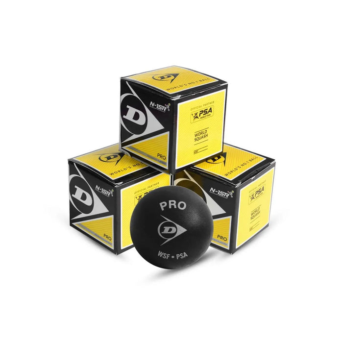 Dunlop Pro Double Dot Squash Balls (3 Pcs) 1